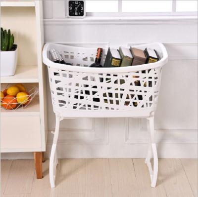 China Modern Wholesale Square Dirty Laundry Hamper Laundry Basket Clothes Storage Laundry With Handle Plastic Basket for sale