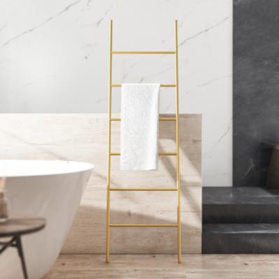 China Fashion Bathroom Shelf Durable Metal Tube Hot Selling Multifunctional Towel Rack for sale