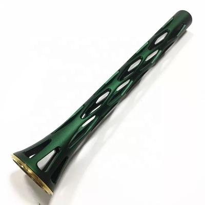 China Electronics/Automotive/Industrial/Motorcycles/Aerospace/Lighting/Automation Dongguan Steel Aluminum Manufacturing Custom Cavity CNC Tube Housing Hard Anodized Green Aluminum Tube Parts for sale