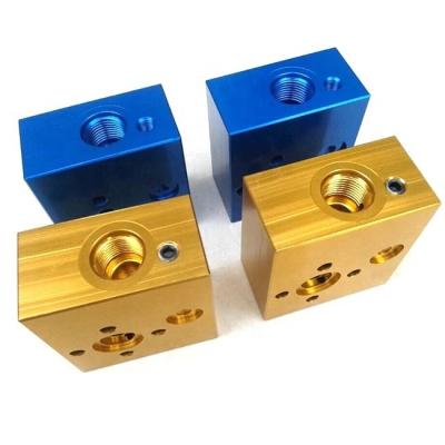 China Electronics/Automotive/Industrial/Motorcycles/Aerospace/Lighting/Automation Custom Aluminum Air Block Farm Machinery Stainless Steel Metal Manufacturing Technology CNC Gas Valve for sale