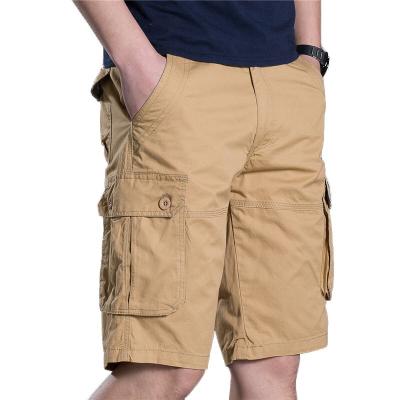 China Anti-wrinkle men's workwear shorts slim shorts men's solid color loose straight casual pants 2021 sale like hot cakes for sale