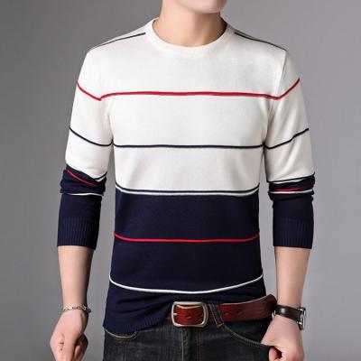 China Anti-wrinkle fashion men's latest design striped regular fit t-shirt for sale