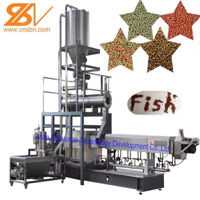 China Fish Extruder Machine SBN Feed / Food Pellet Floating Fish Feed Making Machine Food Processing Extruder Plant Equipment Factory Production Line for sale