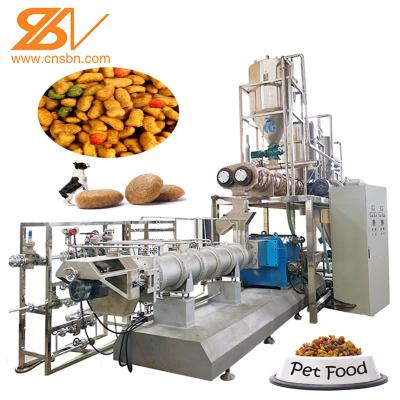 China Factory Design Customized Dry Puffed Dog Cat Pet Food Making Machine Making Extruder Production Line for sale