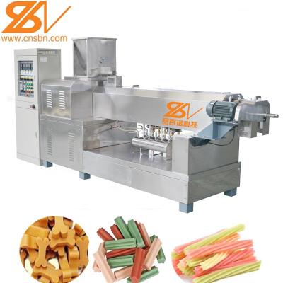 China Single Screw Dog Extruder Dog Pet Chews Machine / Pet Cures Extruder / Manufacturing Machinery for sale