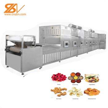 China Super High Quality New State Vegetable Processing Plant CE Certification Microwave Power Tunnel Vacuum Belt Dryer Industrial Machine for sale