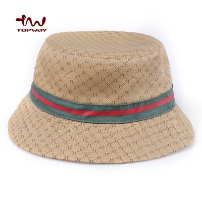 China Custom Bucket Cap Hat Logo Allover Printed Unisex Bucket Hats 2021 Custom Character Luxury Designer Bucket Hats for sale