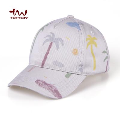 China COMMON Wholease Custom All Over Hawaii Digital Floral Printing 5 Panel Kids Baseball Cap Kid Sports Cap Snapback Hats for sale