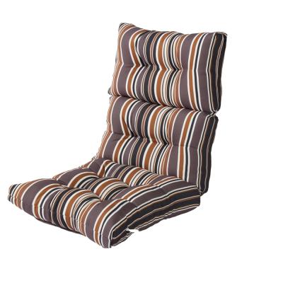 China Sustainable Brown Stripe High Compression Rate Resilience Foam Water Repellent Furniture Backs And Cushions for sale