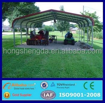 China China Metal Made Steel Structure Parking Lot / Canopy / Garage / Tent Low Cost for sale