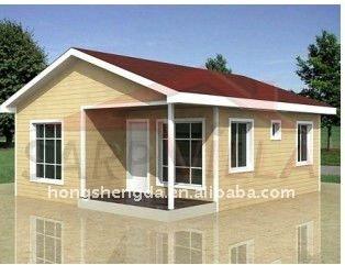 China Beach vacation steel structure luxury prefab villa / mobile home for sale