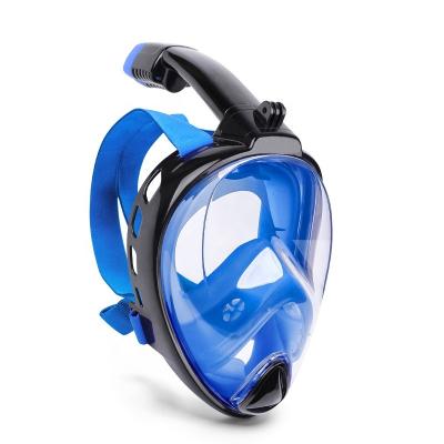 China Silicone Sport Snorkeling All-dry Anti-fog Goggles Swimming Sporting Goods Full Face Diving Snorkeling Mask for sale