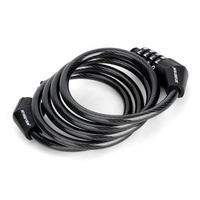 China PVC Shell 2022 Portable Universal Bike Cable Lock Combination Lock Security Bicycle Combination Chain Lock for sale