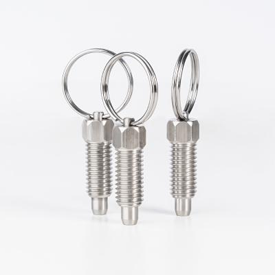 China Fixing & Setting Pull-Ring Retractable Spring Plungers Spring Long Nose Plunger for sale