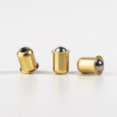 China Spring Plunger With Collar Factory Hot Sale Brass Ball Spring Plunger Press Fit Ball Plunger With Step for sale