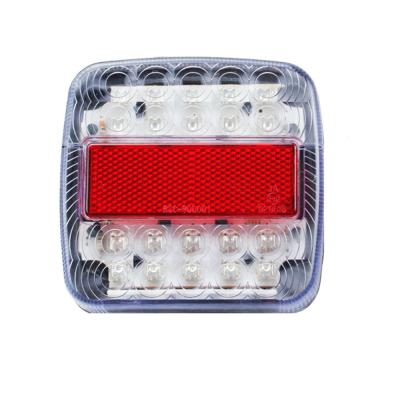 China Clear Lens LED Lorry Van Cargo Train Freight Wagon Cargo Train Light Tail Light Lens For Grommet Trailer Tractor Truck Utility for sale