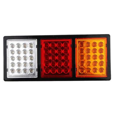 China Truck Van Cargo Train Cargo Train Three Color 12V Or 24V 60 LED Tail Light Rear Light Signal Lamp For Truck Trailer for sale