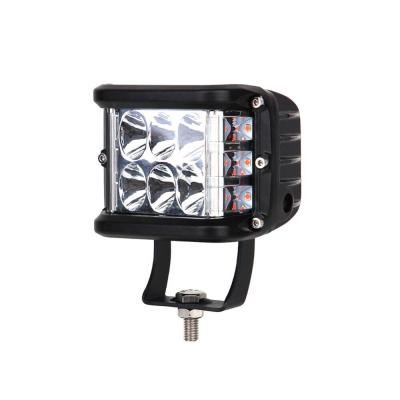 China Aluminum Alloy 3inch 36W Square Led Strobe Work Light Dual Color LED Auto Work Light for sale