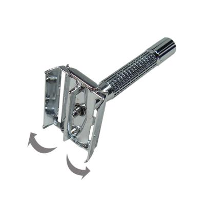 China Single blade screw to open a 1 piece double edge safety razor for sale