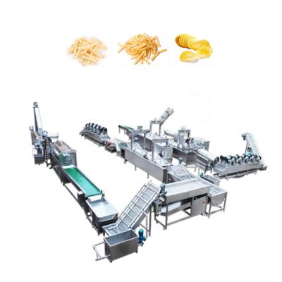 China Full Automatic Vegetable Processing Plant Potato Chips Manufacturing Equipment French Fries Machine Equipment Price for sale