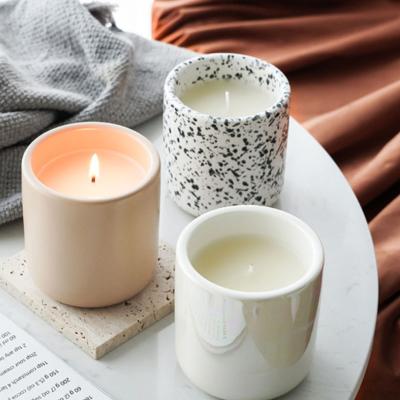 China European Logo Creative Candle Cup With Cover Disposable Custom Wax Scented Candle Cup for sale