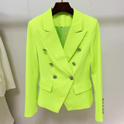 China NOVANCE OLX077 Vintage Style Elegant Light Green Women's Work and Blazer Women's Jackets Designer Breathable Formal Coats For Women for sale