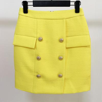 China NOVANCE OLX048 Anti-Static Office Top Selling Lemon Yellow Ladies Dress Career Popularity Formal Skirts For Women Dress Women Abbreviations for sale