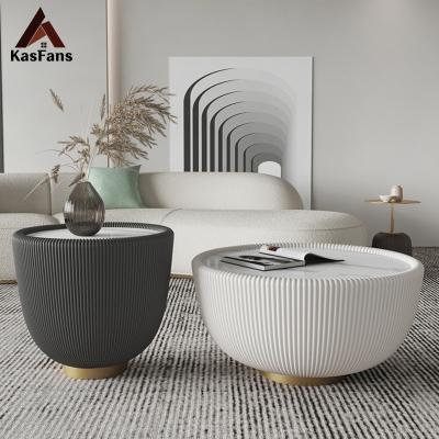 China Customized Cost-effective Nordic Tea Table Sets Cover Coffee Table High Quality Marble Units Round Center Table New Product Promotion for sale