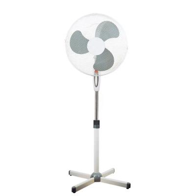 China Hotel Cheap Price Aluminum Motor Stand Floor Fan 50W Classic 16 Inch Cross Base Stand Fan for sale