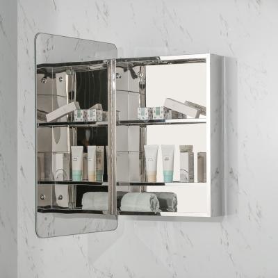 China High Quality Four Shelves Stainless Steel Bathroom Mirror Wall Mounted Medicine Cabinet Modern Bathroom Vanity Cabinets for sale