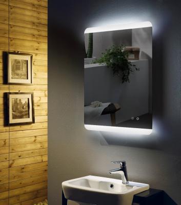 China Sliver Or Non-Copper Lighted Mirror Toilet LED Backlit Mirror Touch Sensor Bathroom Fog Light Bathroom Mirror for sale