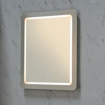 China Bathroom Furniture LED Wall Mirror Home Triangle Lighting Washroom Mirror Hotel Bathroom LED Fog Light Mirror for sale