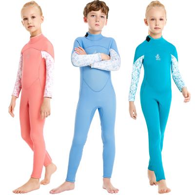 China High Quality 2.5mm Triathlon Freediving Wetsuits Neoprene Surf Diving Suit Child Kids Swimming Wetsuits Unisex Baby Kids for sale