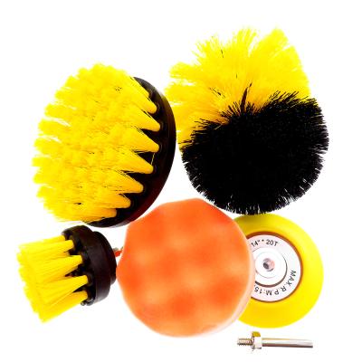 China 3Pcs Portable Brush Power Scrubber Brush For Cleaning + 1pc 3