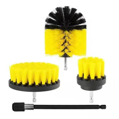 China Nylon 4pcs Portable 2/3.5/4 Inch Cone-Shape Bathroom Revolver D Electric Rubbing Brush for sale