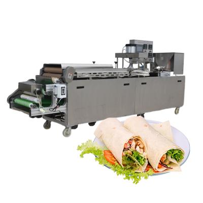 China Hotels Automatic Mexican Burrito Pancake Corn Flour Tortilla Roll Making Machine for sale