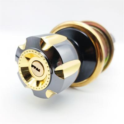 China Flats New Design Professional Knob Handles Key Zinc Alloy Material Cylindrical Lock Set Door Lock Handle for sale