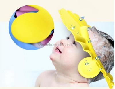 China COMMON Safe Shampoo Shower Bathing Protect Soft Hat Cap For Baby Kids Children for sale