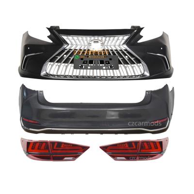 China Plastic Car Body Kits for LEXUS ES ES300h ES350 2013 2014 2015 Upgrade Front Bumper Grille Rear Bumper Tail Lights Taillights CZMOD for sale