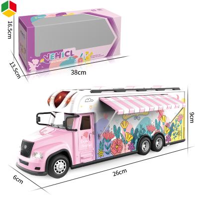 China RC Hobby QS Toys Wholesale Kids 2.4G Hobby Radio Control Car Toys Remote Control Rc City Ice Cream Traveling Truck Car Juguetes Vehicle for sale