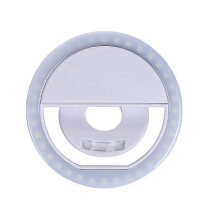 China Wholesale Mini LED Selfie Ring Light Battery Rechargeable Ring Lamp For Phone Ipad Smart Ring Light Makeup for sale