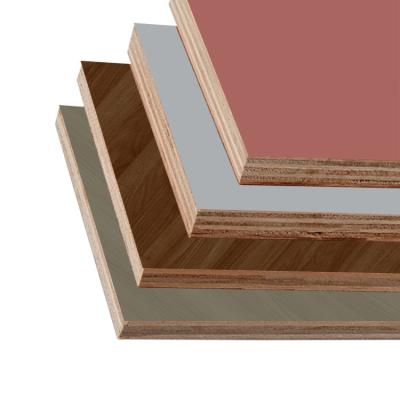 China Moisture Proof Moisture Proof Natural Wood Plywood 9/15/18mm Double Side Grain Melamine Plywood For Home Decoration for sale