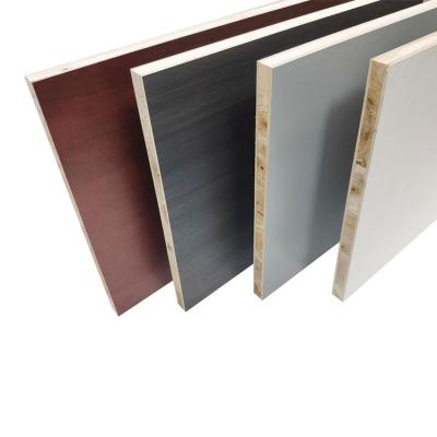 China E1 E0 Modern Grade Finger Joint Core Melamin Block Wood Panel For Sideboards Furniture Custom Shape Guangx for sale