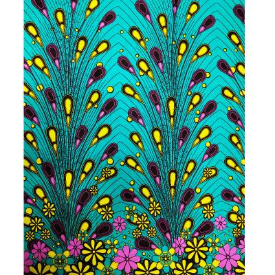 China Latest Desgin Anti-UV African Wax Prints Fabric Fashionable Patterns Wax Popular Wax for sale