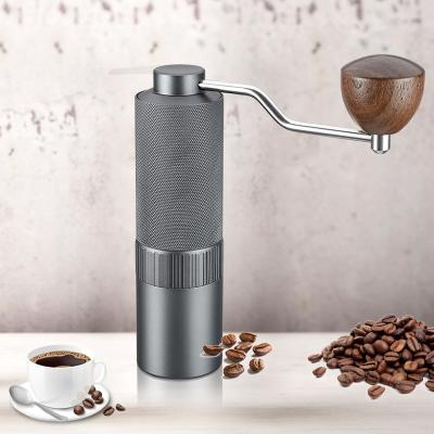 China Eco-friendly Portable and Adjustable Stainless Steel Coffee Grinder Hand Stainless Steel Manual Coffee Grinder for sale