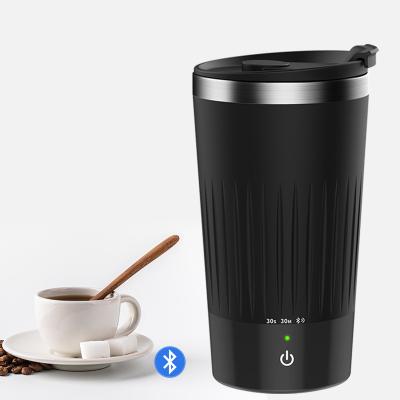 China Customized high quality sustainable logo bluetooth coffee cup travel mug electric automatic drinking self stirring cup for sale