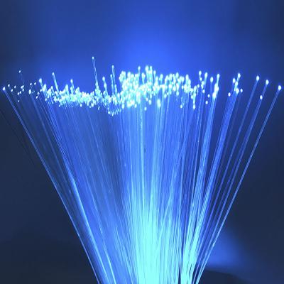 China PMMA 1mm pof end glow plastic fiber optic optical fiber cable PMMA for star lighting decoration for sale