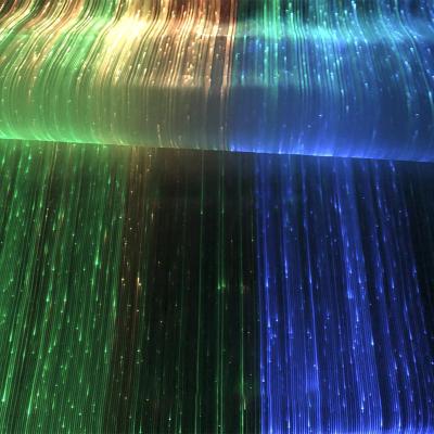 China Viable Fiber Optic Textiles LED Light Glow In The Dark Fabric Fiber Optics Luminous Fabric for sale