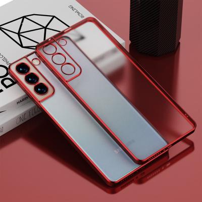 China New Shockproof Electroplating Frosted Phone Case For Samsung S21 for sale