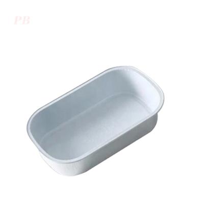 China Food 164x103x33mm Aluminum Foil Airline Meal Container AL164103-W for sale